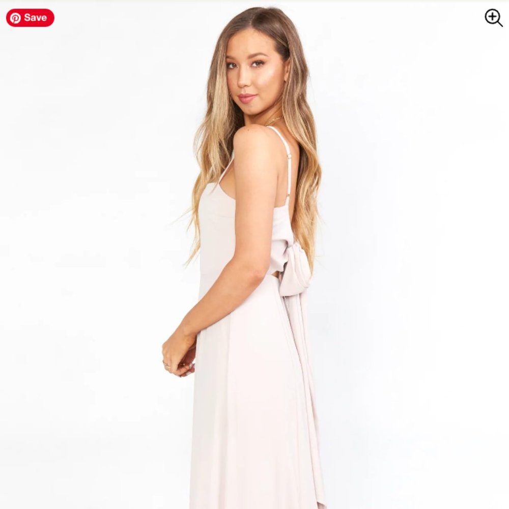 Lauren Tie Maxi Dress ~ Show Me the Ring Crisp ~ Show Me Your MUMU